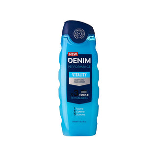 Denim Vitality Body & Face Wash 400ml