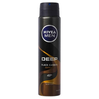Nivea Men Deep Black Carbon Espresso Anti-Perspirant Deodorant Spray 250ml