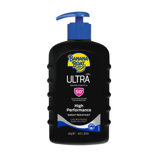 Banana Boat Ultra SPF50+  Sunscreen Lotion High Performance Sweat Resistant 400g