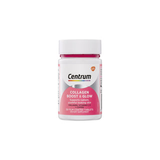 Centrum Collagen Boost & Glow Dietary Supplement 50 Tablets
