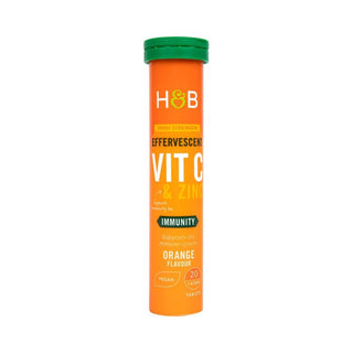 Holland & Barrett Effervescent Vitamin C & Zinc Orange Flavour 20 Tablets