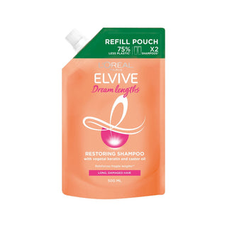 L'Oreal Elvive Dream Lengths Shampoo Refillable Eco Pouch 500ml