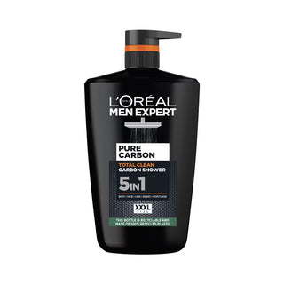 L'Oreal Men Expert Pure Carbon Total Clean 5 In 1 Shower Gel 1L