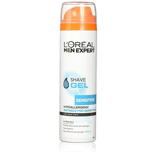 L'oreal Men Expert Hydra Sensitive Shave Gel With Aloe Vera 200ml