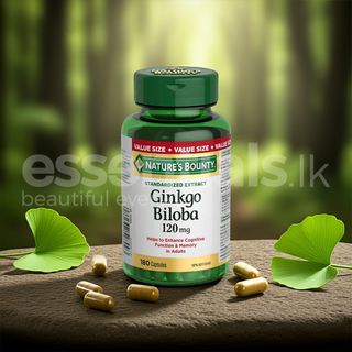 Nature’s Bounty Ginkgo Biloba 120mg Value Size 180 Capsules