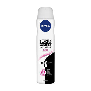 Nivea Black & White Invisible Clear 48H Protection Anti Perspirant Spray 250ml