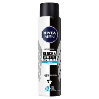 Nivea Men Black & White Invisible Fresh Anti-Perspirant Spray 250ml - AU