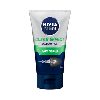 Nivea Men Clear Effect Oil Control Face Scrub For Oily Skin 100ml