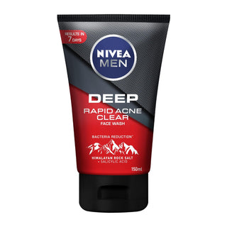 Nivea Men Deep Rapid Acne Clear Face Wash For Acne Prone Skin 150ml