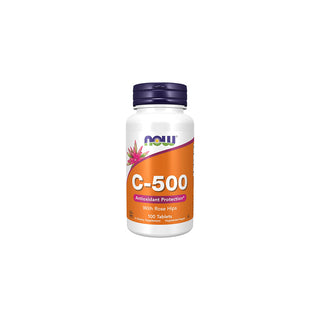 Now C-500 With Rose Hips 100 Tablets