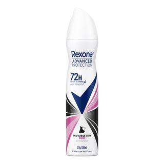 Rexona Advanced Protection 72h Invisible Dry Pure Antiperspirant Spray 220ml