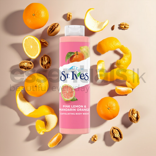 St. Ives Exfoliating Body Wash Pink Lemon & Mandarin Orange 650ml