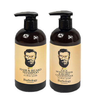 Barbology Hair & Beard Shampoo & Conditioner Combo Pack 300ml