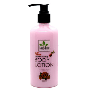 Herb Line Rose Moisturinzing Body Lotion for All Skin Types 300ml