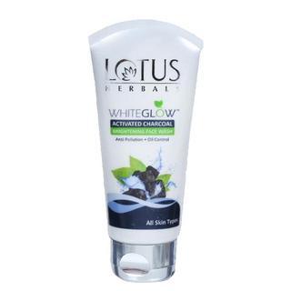 Lotus Herbals Whiteglow Activated Charcoal Anti-Pollution Brightening Face wash 100g