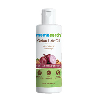 Mamaearth Onion Hair Oil for Hair Regrowth & Hair Fall Control - 150ml