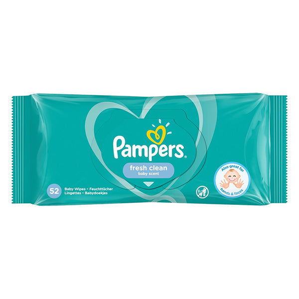 Buy Pampers Fresh Clean Baby Wipes 52 pcs In Sri Lanka Essentials.lk
