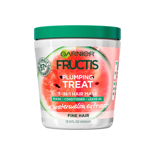 Garnier Fructis Plumping Treat 3-In-1 Hair Mask + Watermelon Extract 400ml