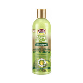 African Pride Olive Miracle Anti-Breakage Formula 2-In-1 Shampoo 355ml