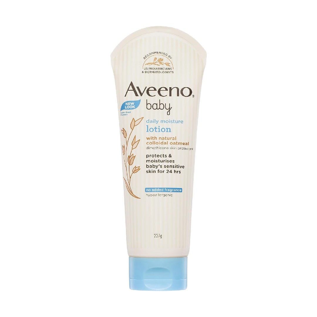 Aveeno Baby Daily Moisture Lotion With Natural Colloidal Oatmeal 227g aveeno-baby-daily-moisture-lotion-with-natural-colloidal-oatmeal-227g