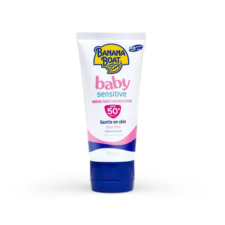 Banana Boat Baby Sensitive Mineral Bsed Sunscreen Lotion SPF50+