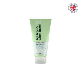 Boots Tea Tree Witch Hazel Exfoliating Face Scrub Skin Solution 150ml