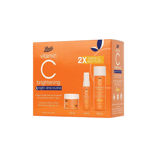 Boots Vitamin C Brightening Night Time Routine Pack For all Skin Types