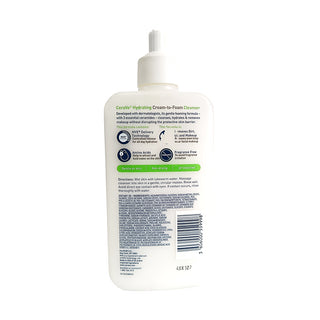Cerave Hydrating Cream To Foam Cleanser For Normal To Dry Skin 355ml
