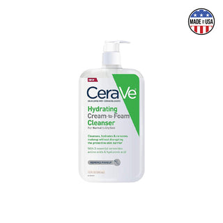 Cerave Hydrating Cream To Foam Cleanser For Normal To Dry Skin 355ml