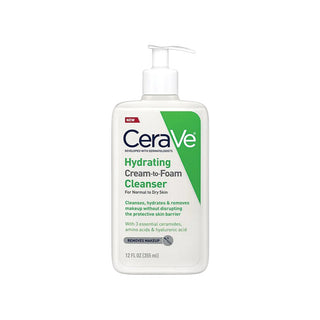 Cerave Hydrating Cream To Foam Cleanser For Normal To Dry Skin 355ml
