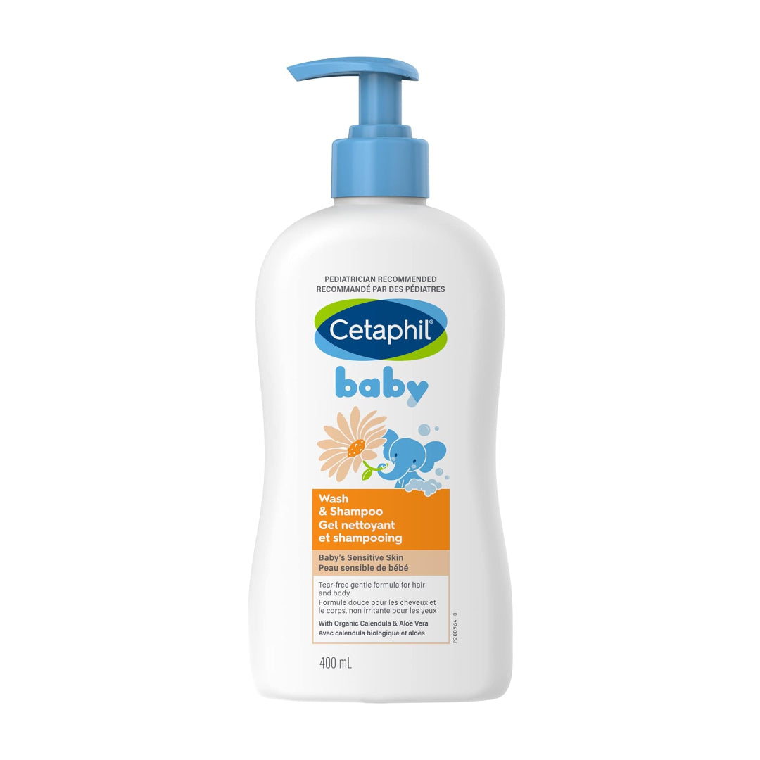 Cetaphil Baby Wash Shampoo For Sensitive Skin 400ml –