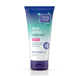 Clear & Clear Deep Action Cream Wash 150ml