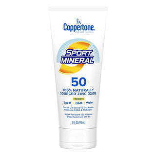 Coppertone Sport  Zinc Oxide Mineral Sunscreen Lotion SPF 50