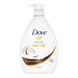 Dove Restoring With Coconut & Almonds Oils 24HR Nourishment Body Wash 1l - AU