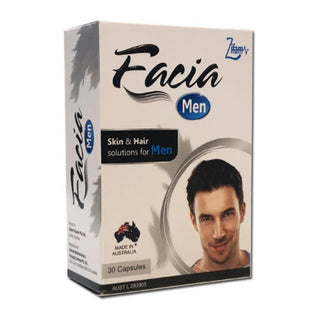 Facia Men Skin & Hair Solution 30 Hard Capsules