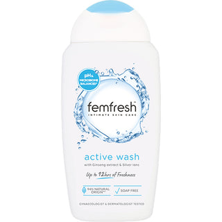 Femfresh Active Wash With Ginseng Extract & Silver Lons 250ml