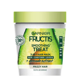 Garnier Fructis Smoothing Treat 3-In-1 Hair Mask + Avocado Extract 400ml