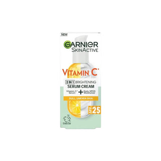 Garnier Skin Active Vitamin C 2 in 1 SPF 25 Brightening Serum Cream 50ml