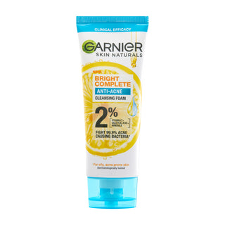 Garnier  Bright Complete Anti - Acne Cleansing Foam 100ml