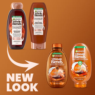 Garnier Whole Blends Coconut Oil & Cocoa Butter Scent Smoothing Shampoo & Conditioner 370ml