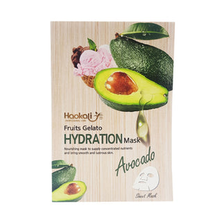 Haokali Fruits Gelato Hydrating Avocado Sheet Mask 10pcs
