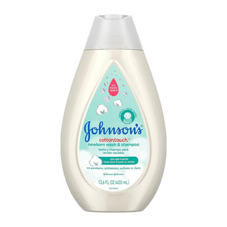 Johnson's Cotton Touch Newborn Wash & Shampoo 400ml