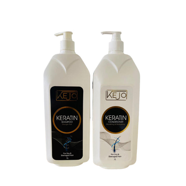 Buy Kejo Keratin Shampoo & Conditioner 1l Bundle Pack – Essentials.lk