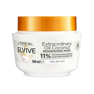 L'Oréal Elvive Extraordinary Oil Coconut Nourishing Mask for Fine,Dry Hair 300ml