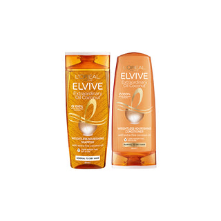 L'Oreal Elvive Extraordinary Oil Coconut Weightless Nourishing Shampoo & Conditioner 300ml