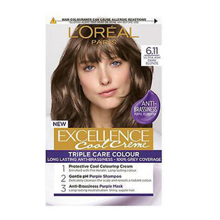 L'Oreal Excellence Permanent Hair Colour  6.11 Ultra Ash Dark Blond