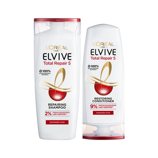 Loreal Paris Elvive Totale Restore 5 Repairing Shampoo 400ml & Restoring Conditioner 300ml