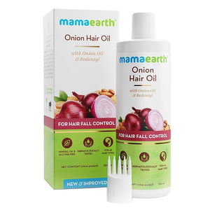 Mamaearth Onion Hair Oil With Onion Oil & Redensyl For Hair Fall Control 250ml