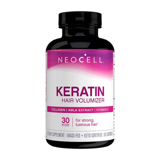Neocell Keratin Hair Volumizer For Strong Lustrous Hair 60 Capsules