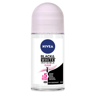 Nivea Invisible Black & White Clear Anti-Perspirant Roll On 50ml